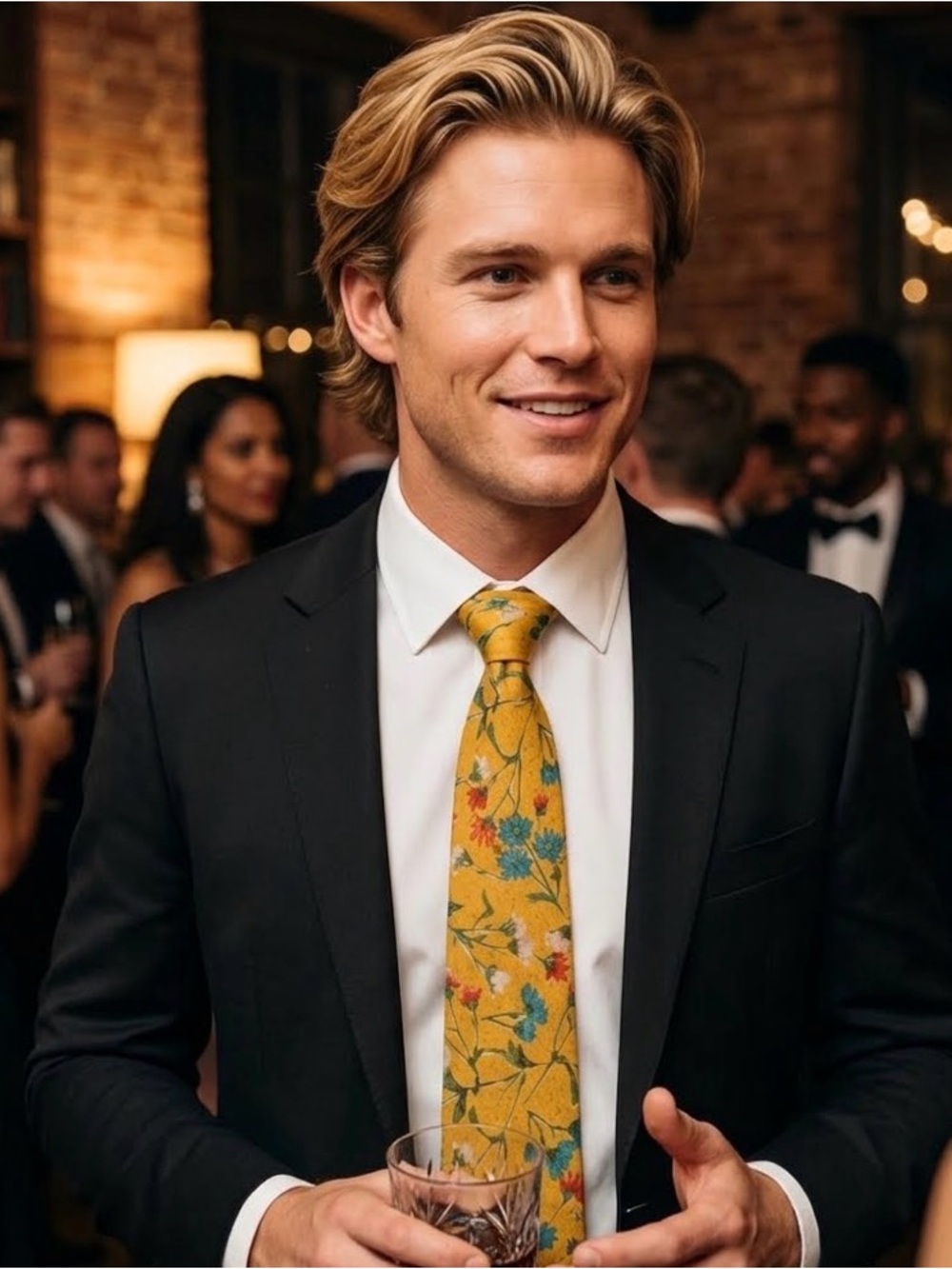 Firenze Golden Silk Tie